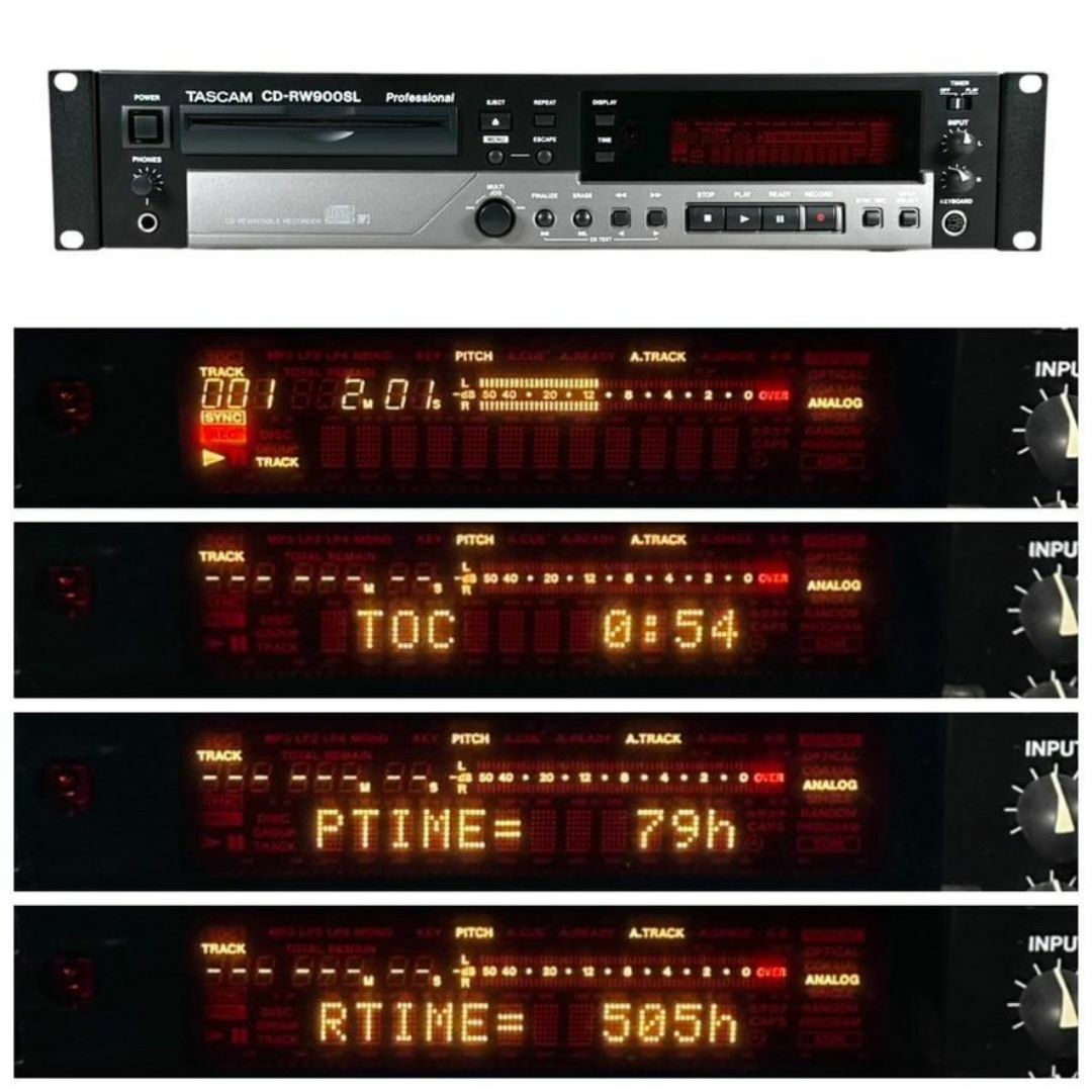 ◇優良美品◇TASCAM CDレコーダー 業務用 CD-RW900SL ◇優良美品◇TASCAM CDレコーダー 業務用 CD-RW900SL