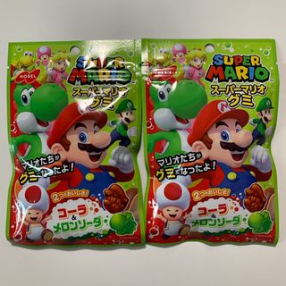 ノーベル(ノーベル)の【新品未開封】ノーベル製菓 スーパーマリオグミ コーラ&メロンソーダ 50g(菓子/デザート)