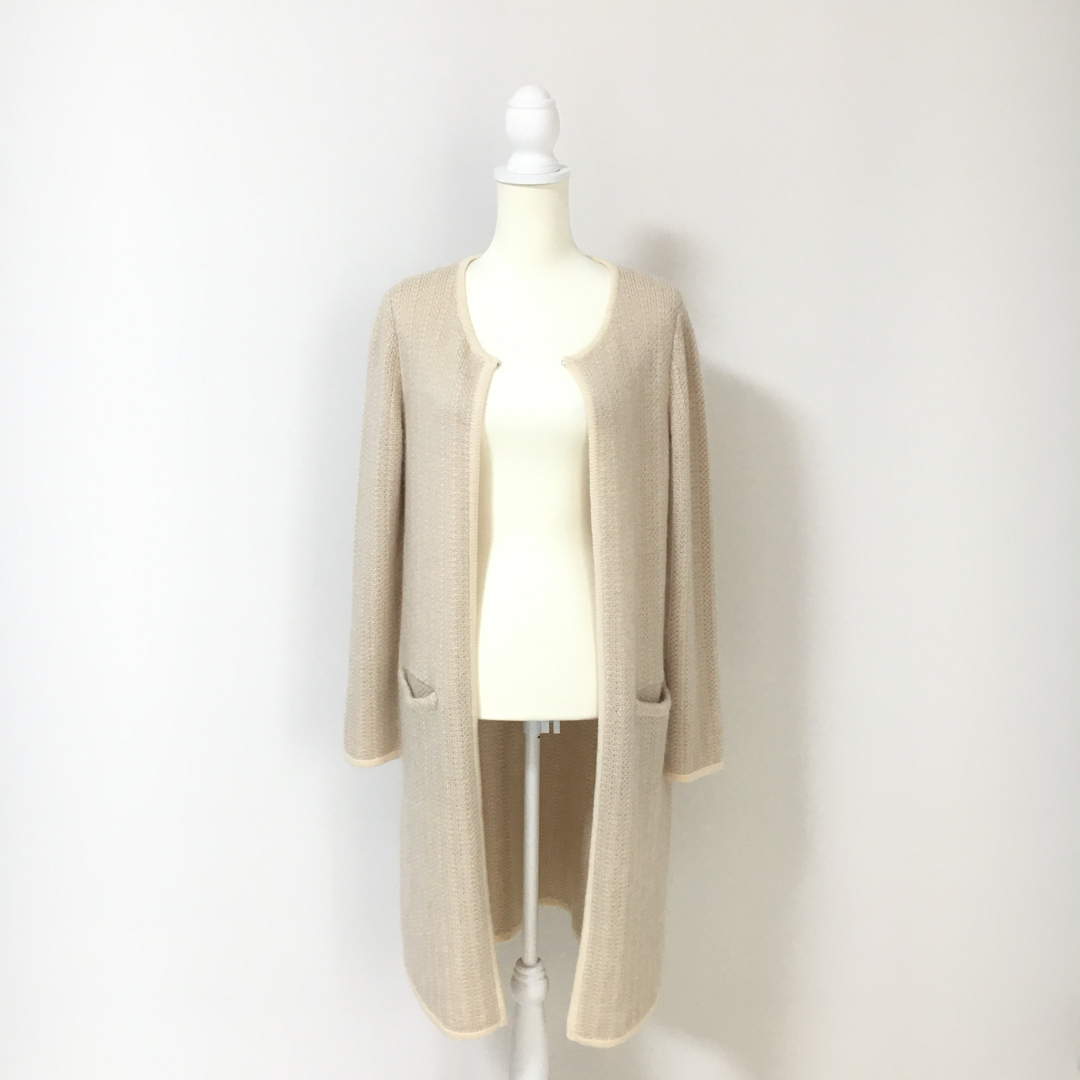 近年美品 FOXEY フォクシー モヘア シルク ロング コート 近年美品 FOXEY フォクシー モヘア シルク ロング コート