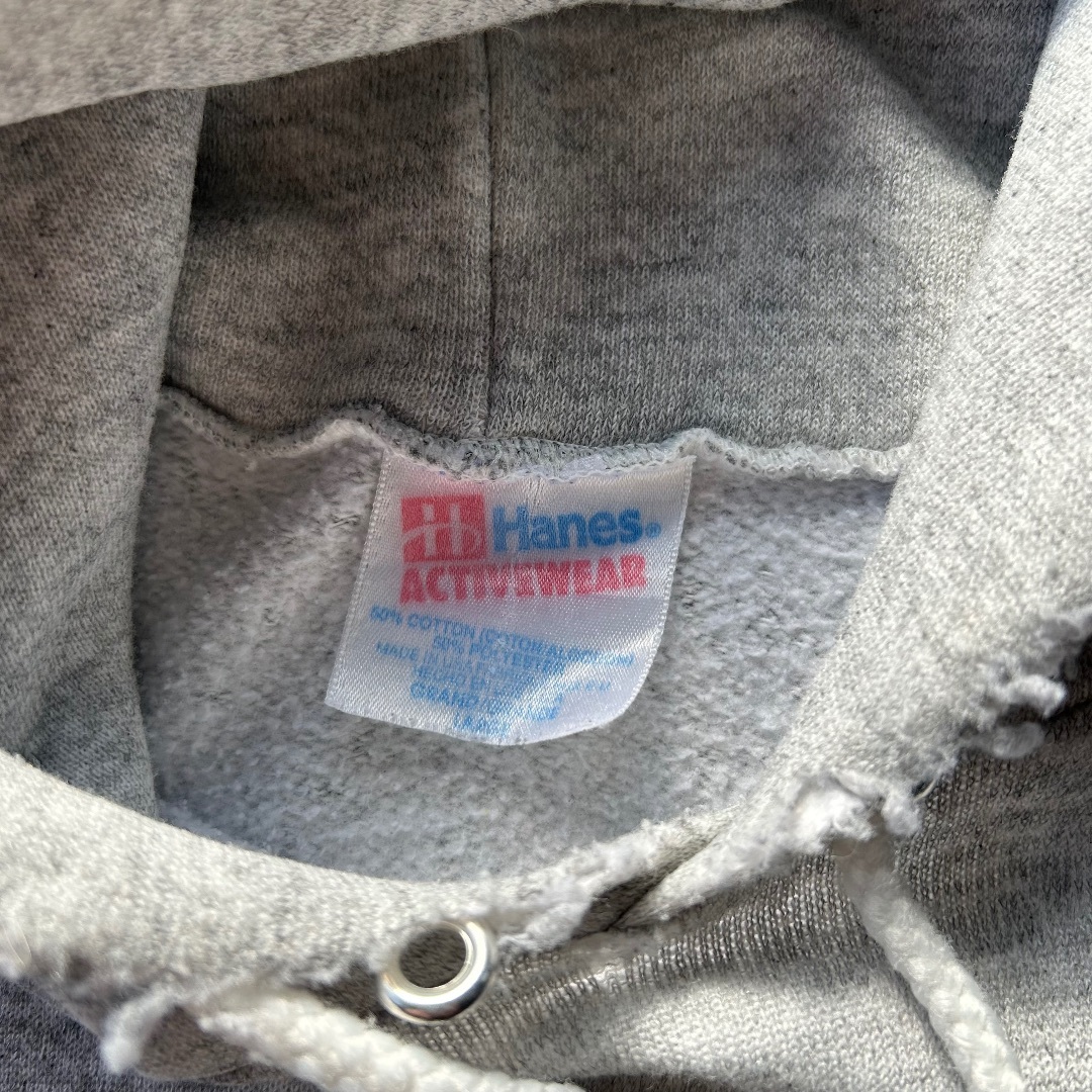 Hanes - 90s ヘインズ 無地スウェットパーカー USA製 グレー Lの Hanes - 90s ヘインズ 無地スウェットパーカー USA製 グレー Lの