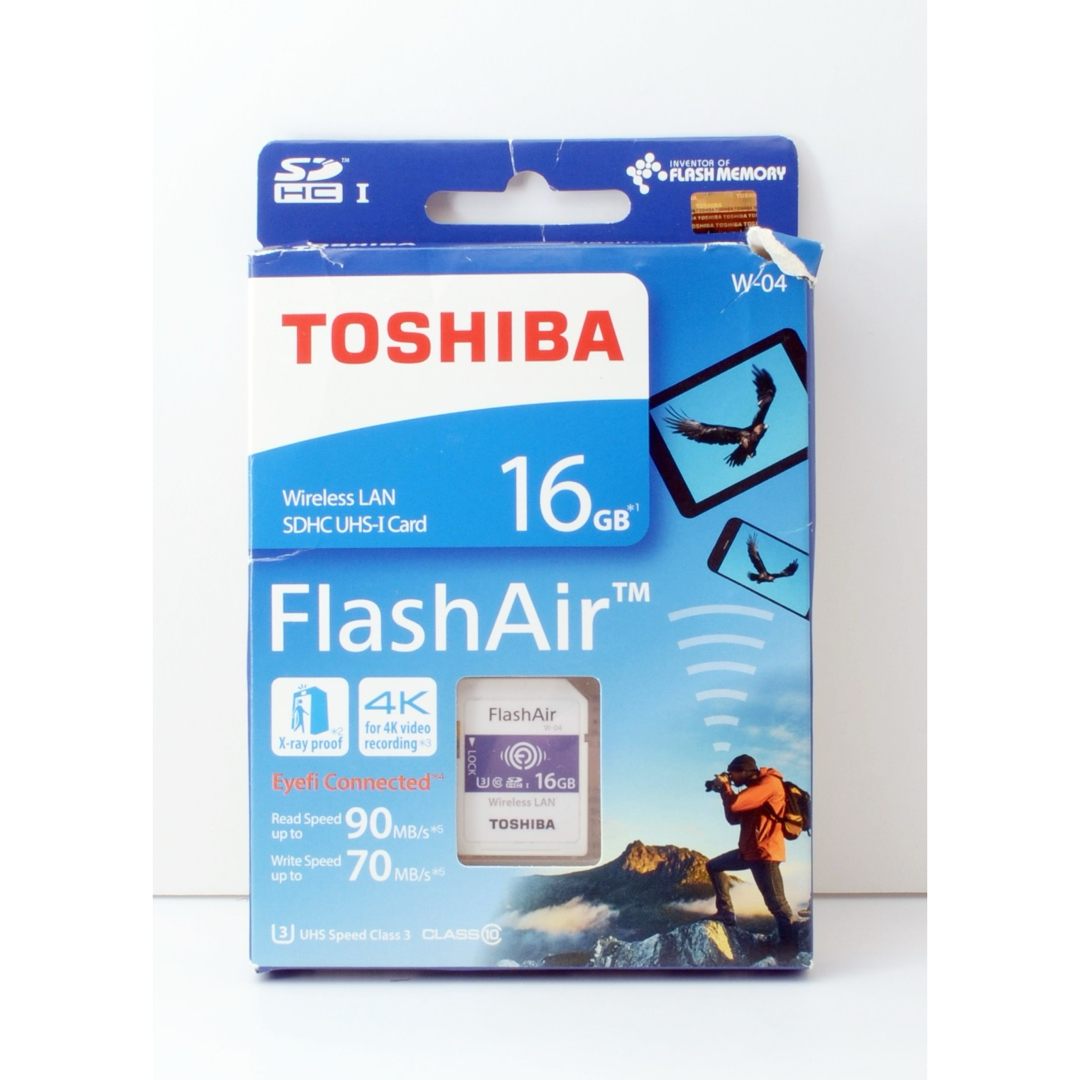 ☆TOSHIBA FlashAir 16GB W-04☆Wi-Fi内蔵SDカード ☆TOSHIBA FlashAir 16GB W-04☆Wi-Fi内蔵SDカード