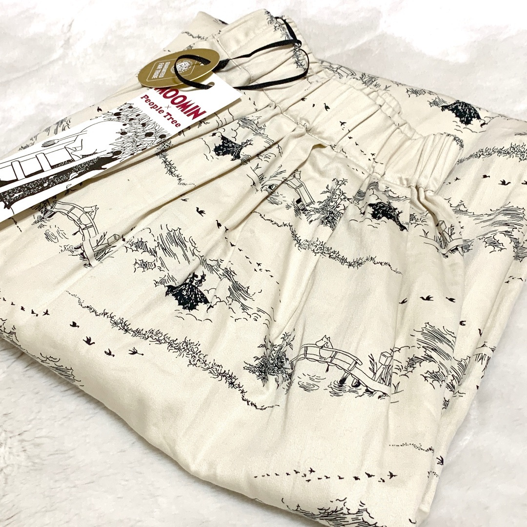 MOOMIN - Lサイズ☆ムーミン オーガニックコットン タックスカート 綿 ピープルツリー