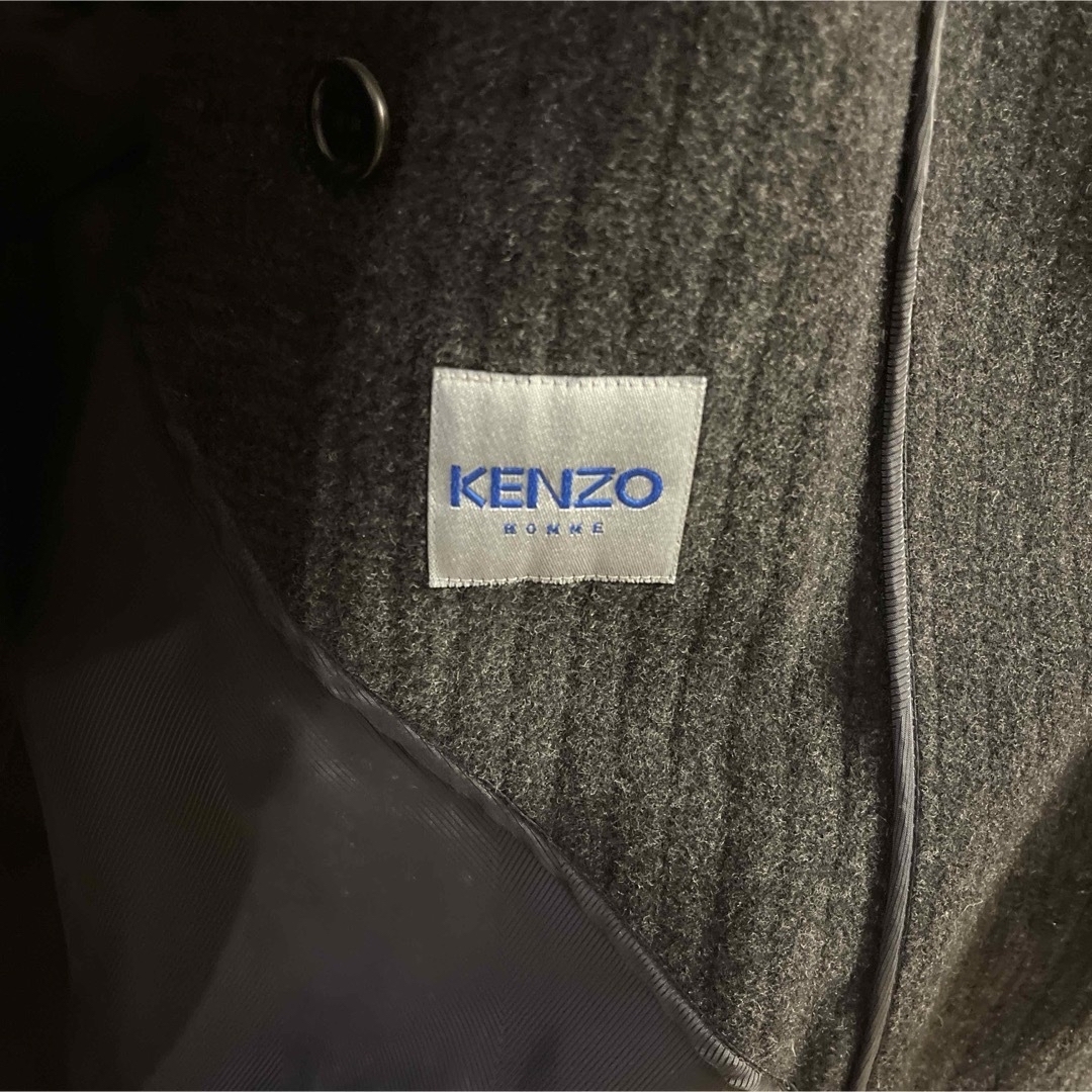 美品 KENZO ケンゾー ウール混紡 チェスターコート M 46 ロング