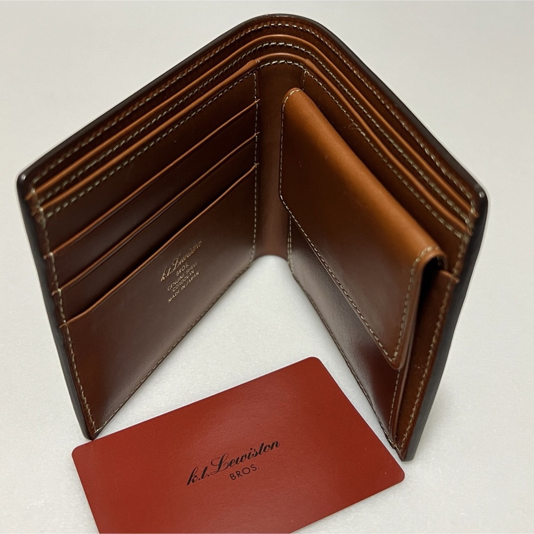 格安saleスタ K.T.Lewiston K.Tルイストン コードバン 二つ折りウォレット 財布 小物