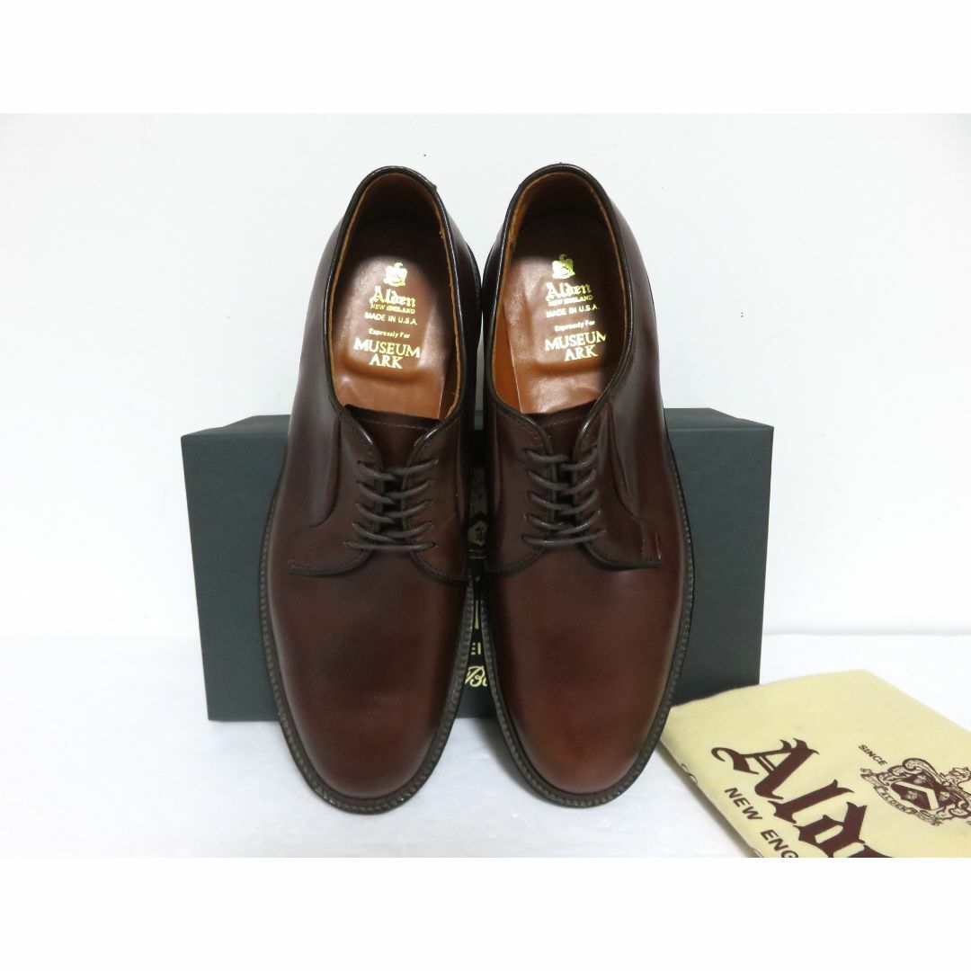 Alden - 新品 Alden プレーントゥ シューズ 9 ブラウン アメリカ