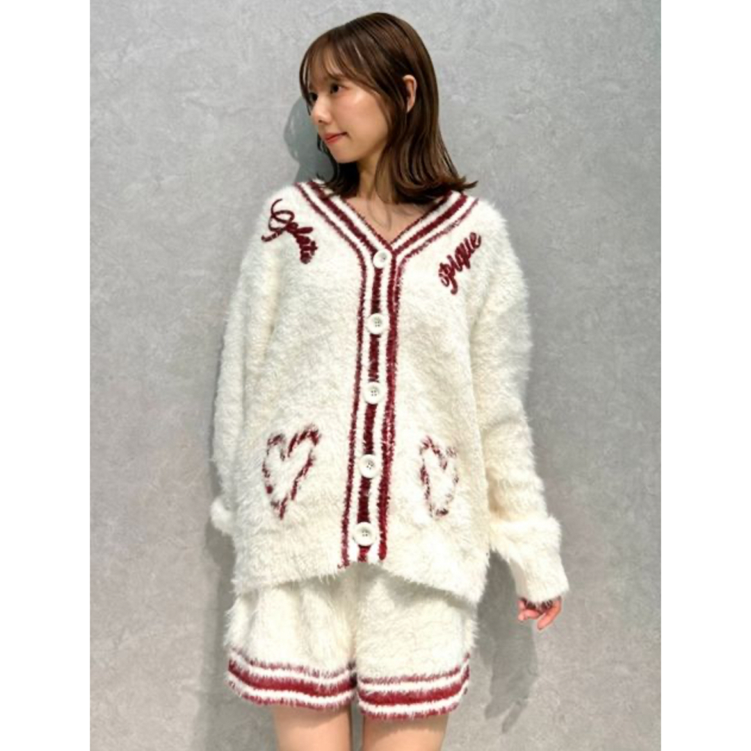 HOLIDAY】フェザーカーディガン&ショートパンツセット HOLIDAY】フェザーカーディガン&ショートパンツセット