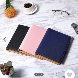 システム手帳 A6 6穴 リング ネイビー 手帳 A6 文具(手帳)