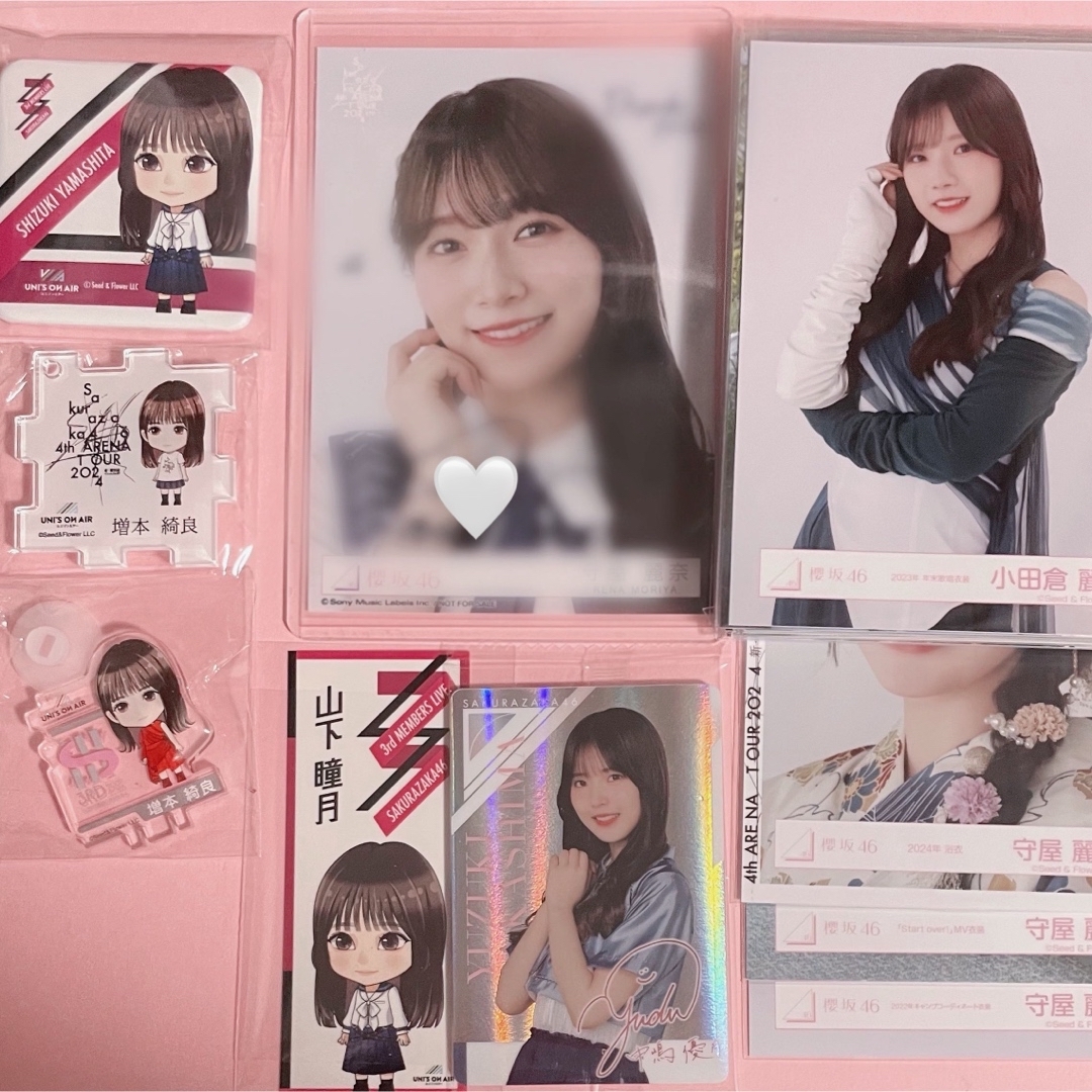 櫻坂46 守屋麗奈 生写真 直筆サイン 櫻坂46 守屋麗奈 生写真 直筆サイン