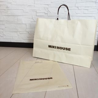 ミキハウス(mikihouse)の2点セットミキハウス美品ショッピングバッグラッピング袋紙袋(その他)