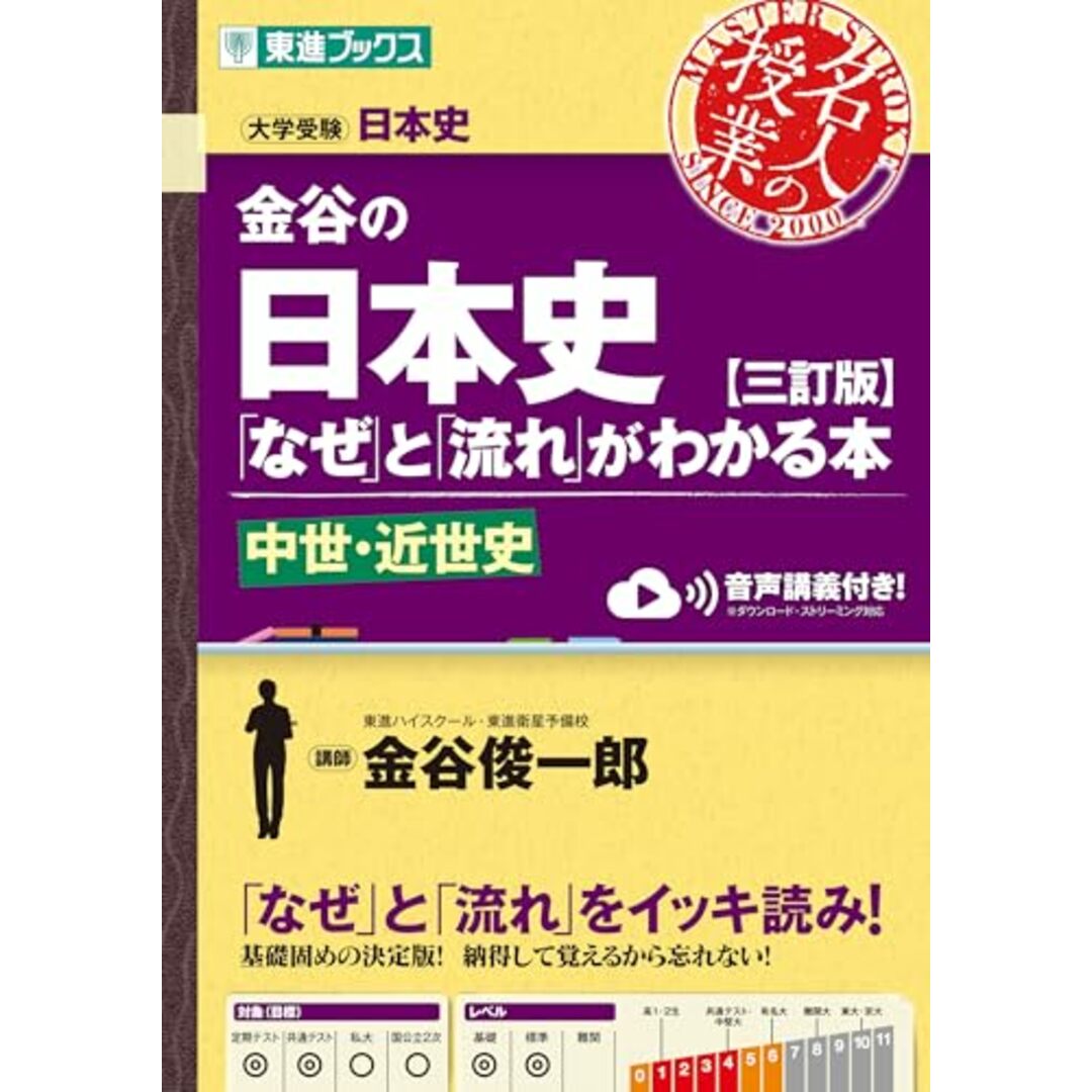 金谷の日本史「なぜ」と「流れ」がわかる本【三訂版】中世・近世史 (東進ブックス 名人の授業) エンタメ/ホビーの本(語学/参考書)の商品写真