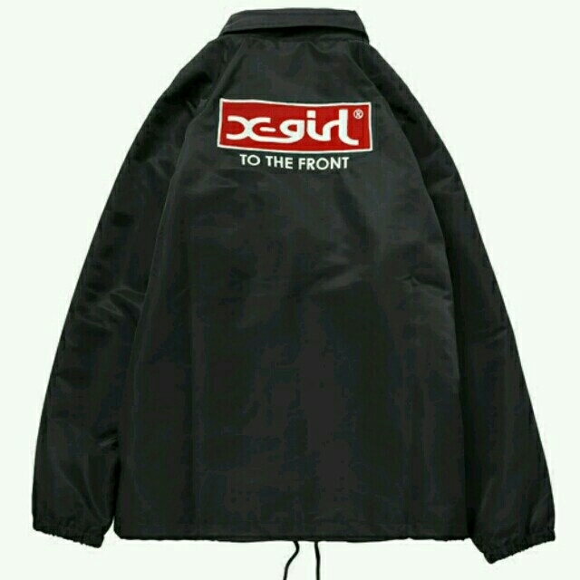 X-girl(エックスガール)のX-girl BOX LOGO COACH JACKET レディースのジャケット/アウター(ナイロンジャケット)の商品写真