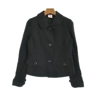 ユーバイウンガロ(U by ungaro)のU by ungaro カジュアルジャケット 36(XS位) 黒 【古着】【中古】(テーラードジャケット)