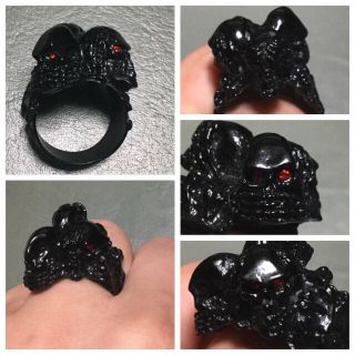 グランドキャニオン(GRAND CANYON)のGRAND CANYON GDCレッドストーンアクリルスカルリング未使用新品レア(リング(指輪))