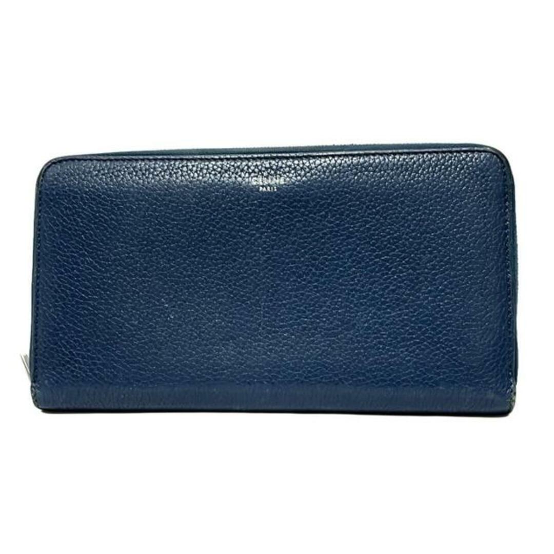 CELINE(セリーヌ) 長財布 ラージ ジップドウォレット ブルー CELINE(セリーヌ) 長財布 ラージ ジップドウォレット ブルー