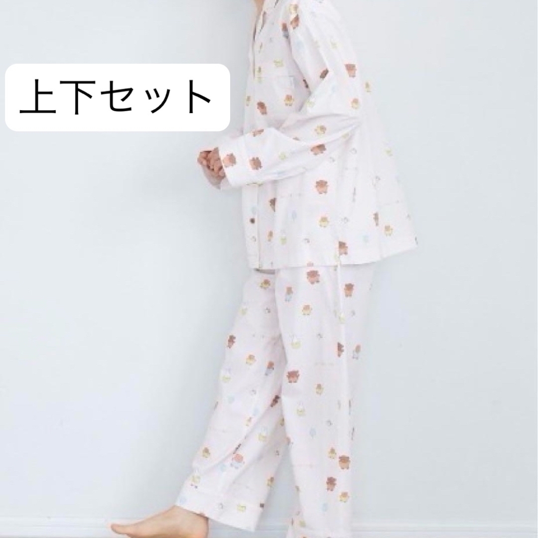 新品タグ付き ジェラピケ ミッフィー 総柄 上下セット シャツ 新品タグ付き ジェラピケ ミッフィー 総柄 上下セット シャツ
