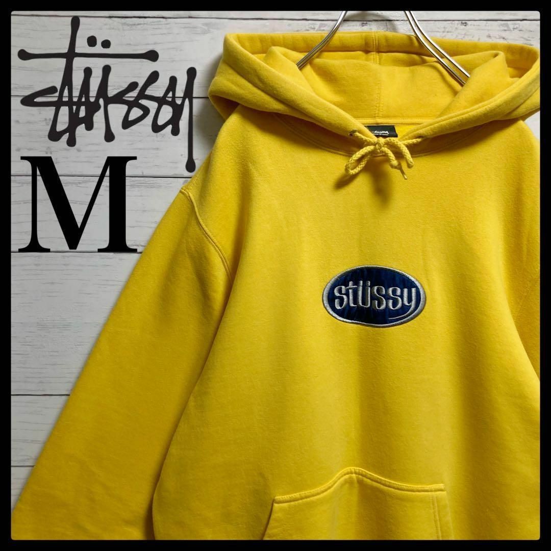 STUSSY - 【Lサイズ相当】ステューシー☆センター刺繍ロゴ STUSSY - 【Lサイズ相当】ステューシー☆センター刺繍ロゴ