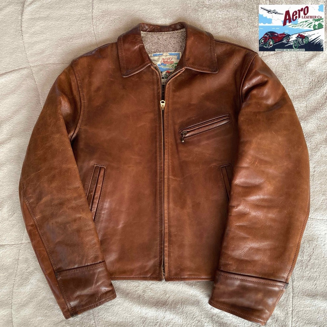 名作 AERO LEATHER エアロレザー ハイウェイマン ホースハイド 36 名作 AERO LEATHER エアロレザー ハイウェイマン ホースハイド 36