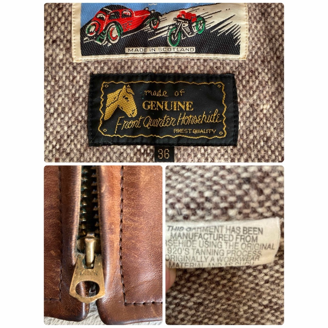 名作 AERO LEATHER エアロレザー ハイウェイマン ホースハイド 36 名作 AERO LEATHER エアロレザー ハイウェイマン ホースハイド 36