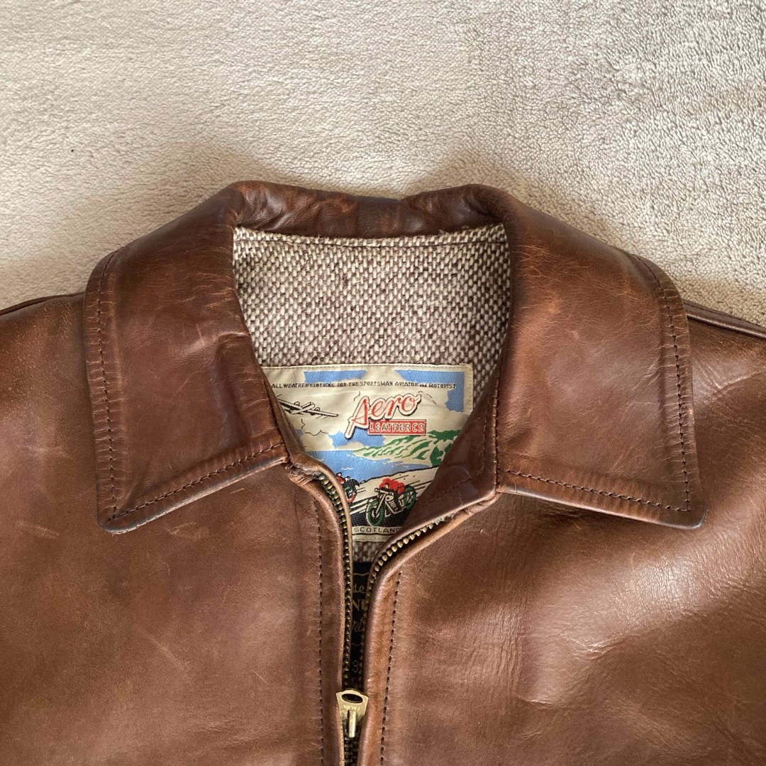 名作 AERO LEATHER エアロレザー ハイウェイマン ホースハイド 36 名作 AERO LEATHER エアロレザー ハイウェイマン ホースハイド 36