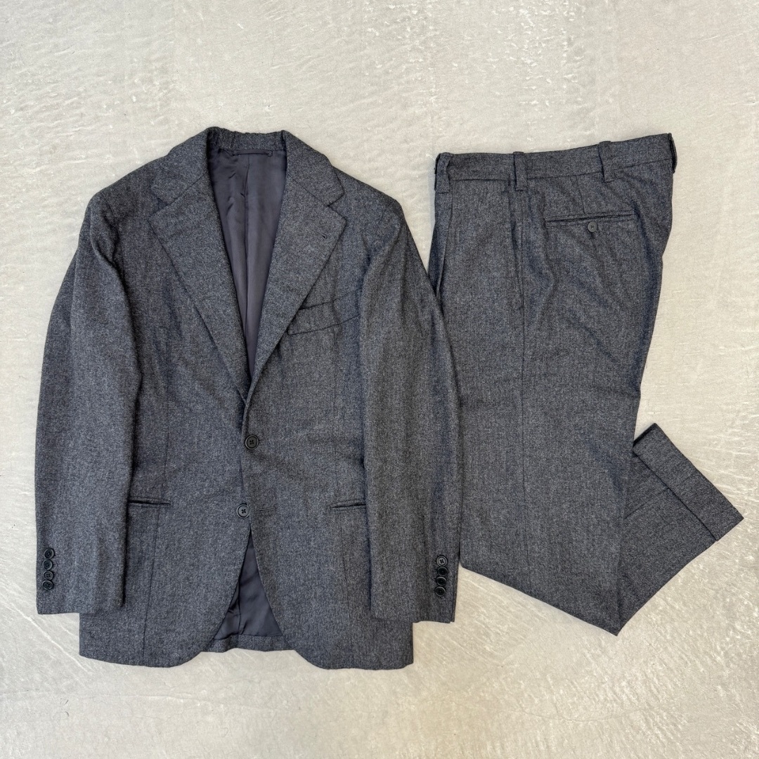 サルトリア ソリートフランネル スーツ グレー Sartoria Solito サルトリア ソリートフランネル スーツ グレー Sartoria Solito