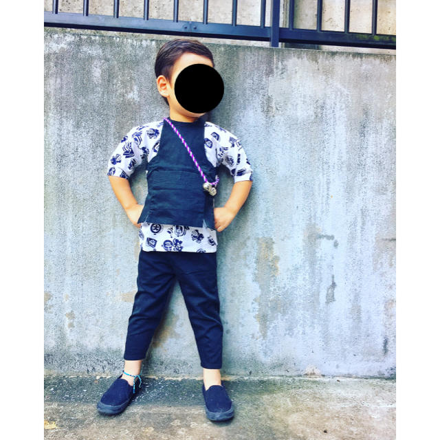 美品🏮祭衣装セット🏮 キッズ/ベビー/マタニティのキッズ服男の子用(90cm~)(甚平/浴衣)の商品写真