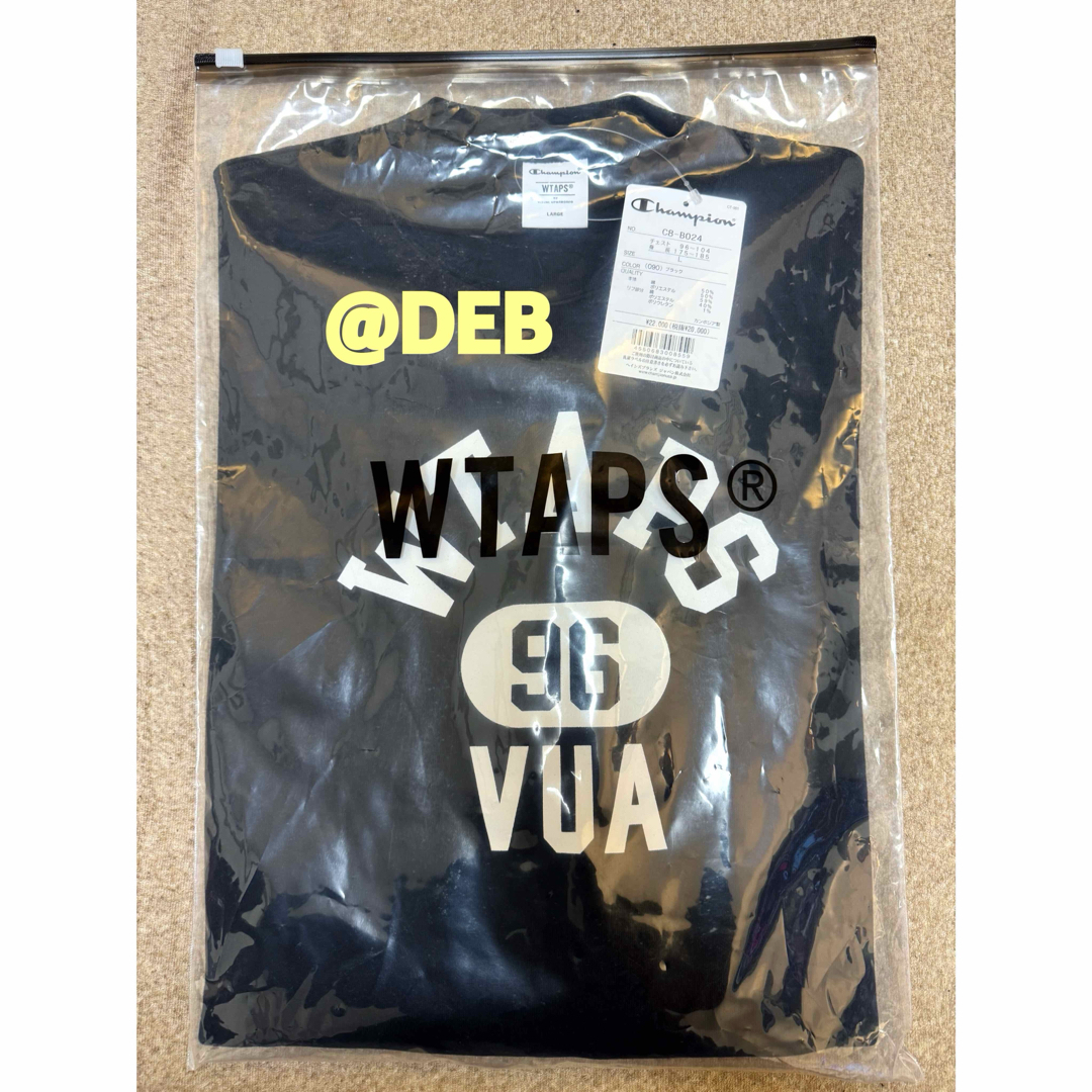 W)taps - WTAPS x CHAMPION ACADEMY CREW BLACK Lサイズの通販 W)taps - WTAPS x CHAMPION ACADEMY CREW BLACK Lサイズの通販