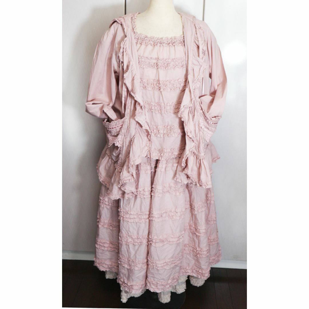 ピンクハウス♡スターレースとサテンリボンデザイン♡綿ローンの