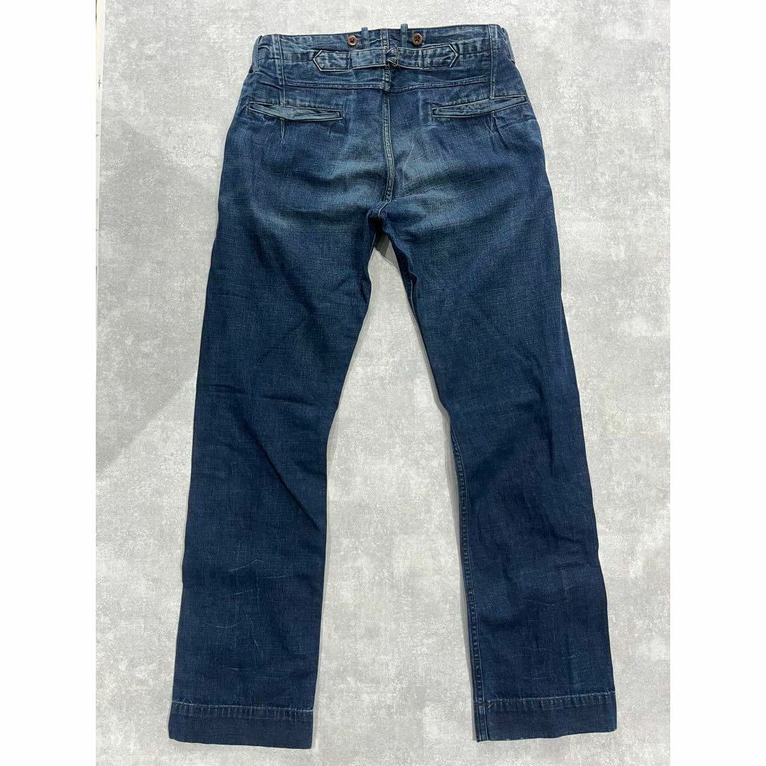 RRL - RRL デニム ワークパンツ サスペンダー シンチバック RRL - RRL デニム ワークパンツ サスペンダー シンチバック