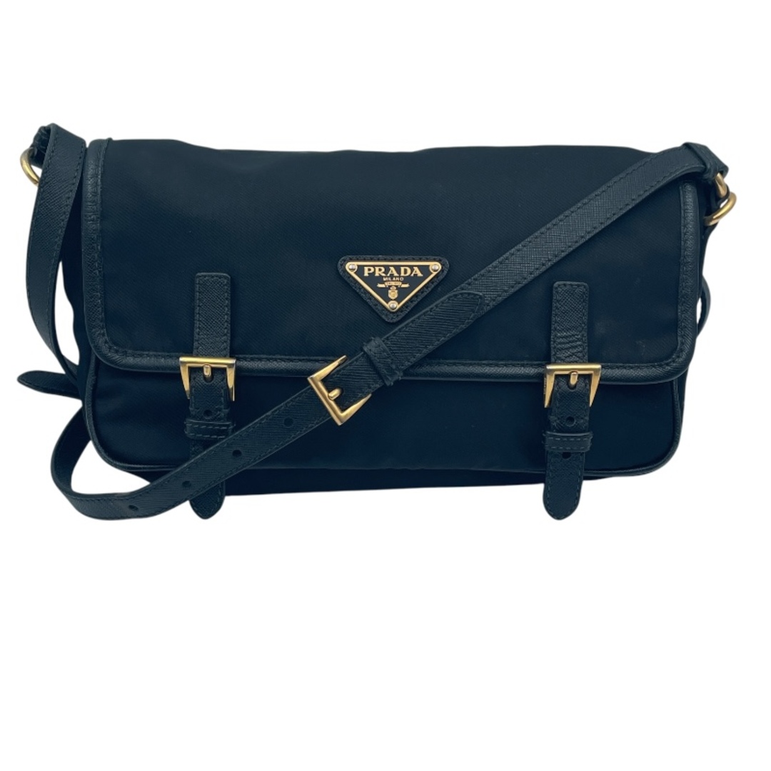 PRADA - 　プラダ PRADA テスート ショルダーバッグ ブラック ナイロン レディース ショルダーバッグ