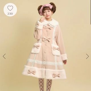 axes femme - axes femme kawaii スノードルチェコート(ピンク axes femme - axes femme kawaii スノードルチェコート(ピンク