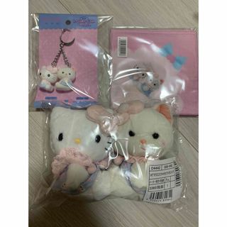 サンリオ(サンリオ)のキティ　吉德レトロぬいぐるみこれくしょん　マスコット　キーホルダー　ハンカチーフ(キャラクターグッズ)