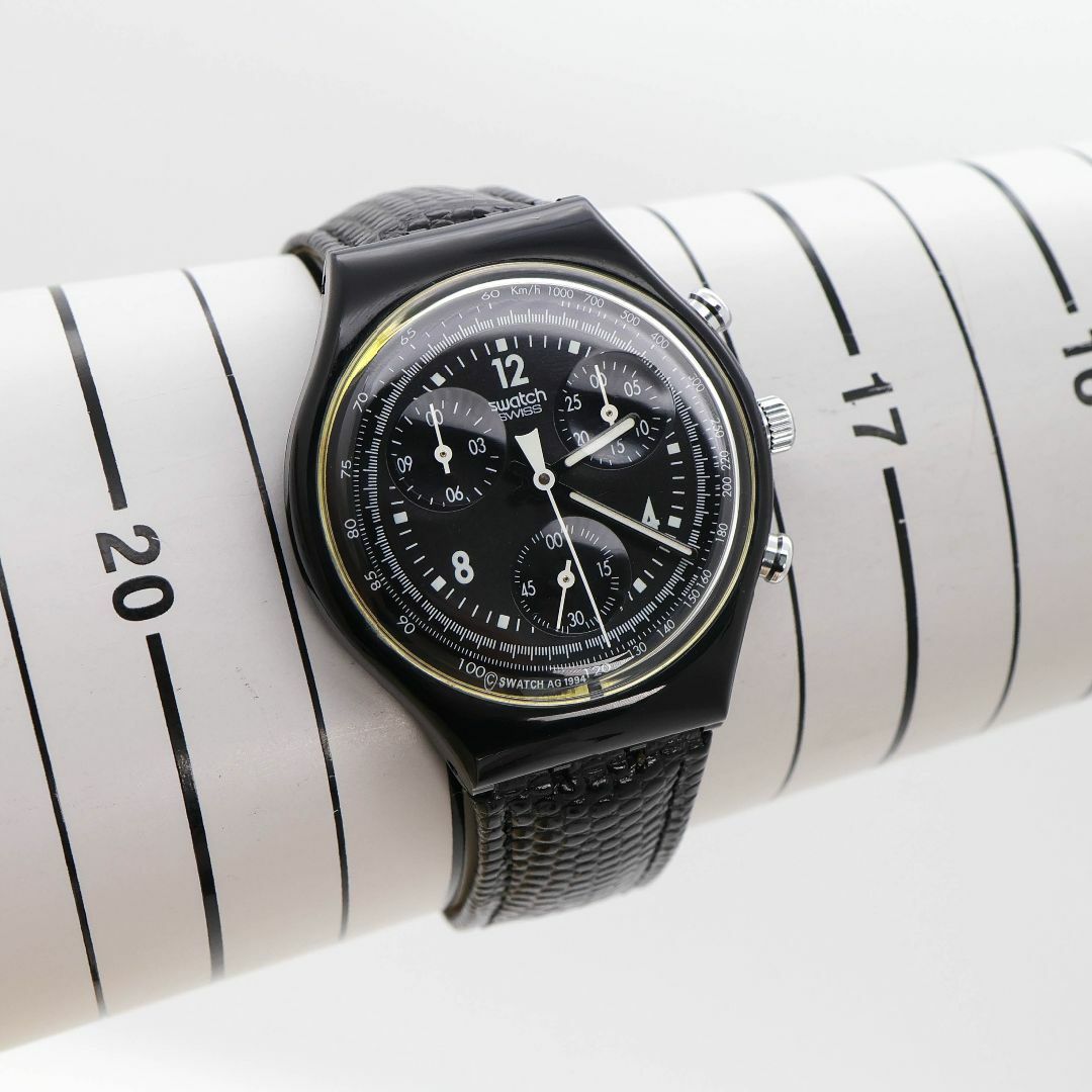 稼働 swatch 腕時計 クロノグラフ レザーベルト 新品電池 稼働 swatch 腕時計 クロノグラフ レザーベルト 新品電池