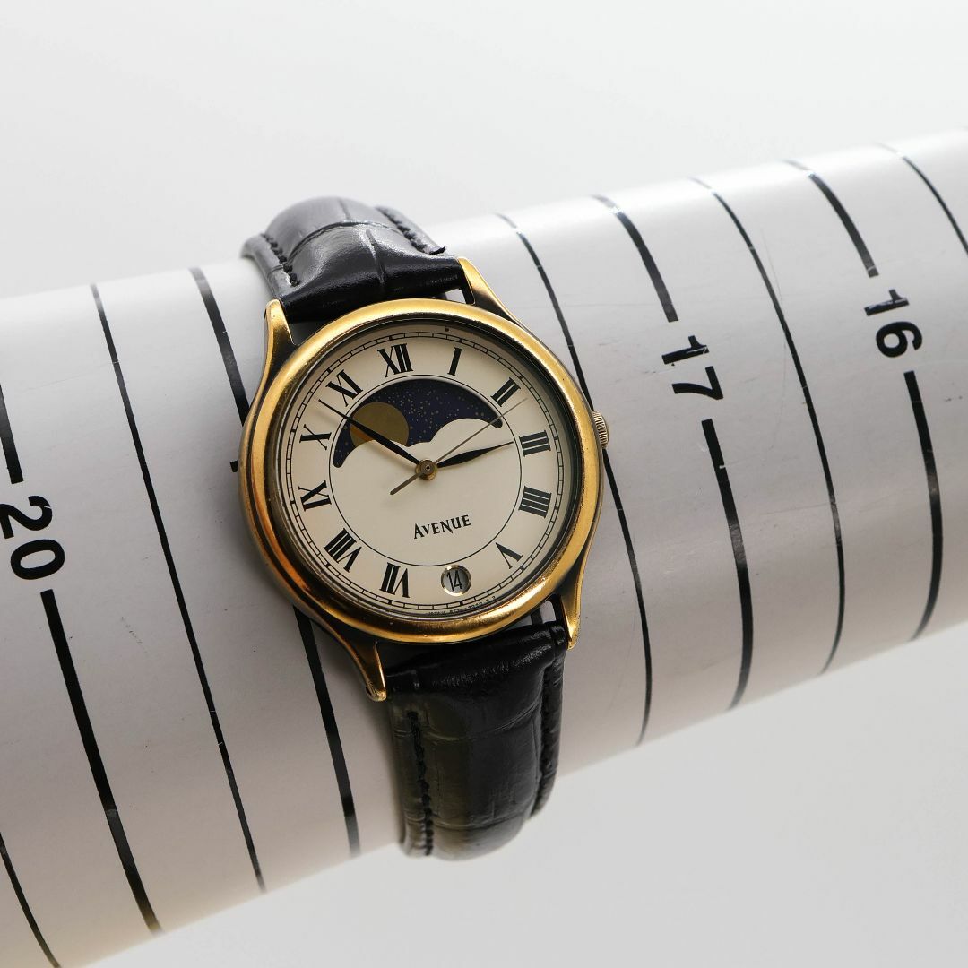 SEIKO - 稼働 SEIKO AVENUE 腕時計 ムーンフェイズ デイト SEIKO - 稼働 SEIKO AVENUE 腕時計 ムーンフェイズ デイト