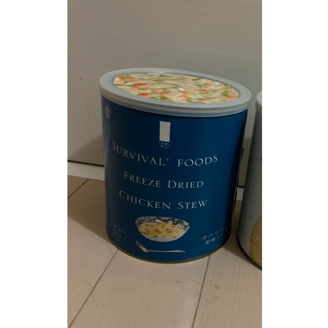 チキンシチュー 大缶 2缶セット インテリア/住まい/日用品の日用品/生活雑貨/旅行(防災関連グッズ)の商品写真