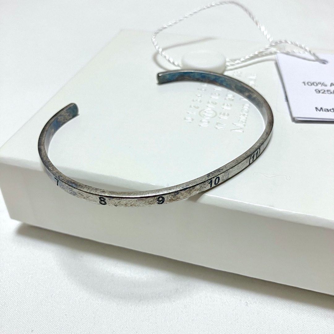 【Maison Margiela】シルバー カフ ナンバリング ブレイスレット Maison Margiela(旧Maison Martin Margiela) - 新品 L 21aw