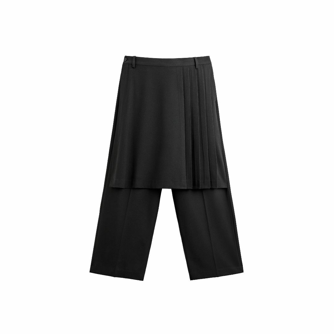 ZARA - ZARA MAN プリーツオーバースカート付 ワイドパンツ 新品 ZARA - ZARA MAN プリーツオーバースカート付 ワイドパンツ 新品