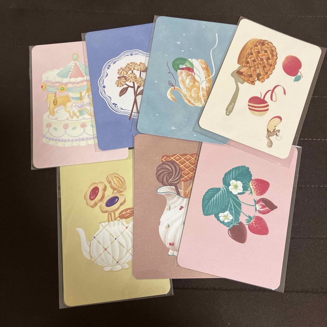 紙博 アラカル堂 ポストカード 絵葉書 お花 クッキー ハンドメイドの文具/ステーショナリー(カード/レター/ラッピング)の商品写真