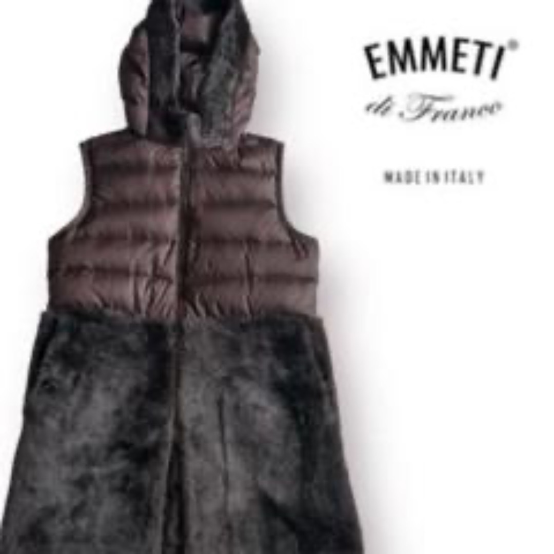 EMMETI - EMMETI エンメティ ムートンダウンベスト ファー切替