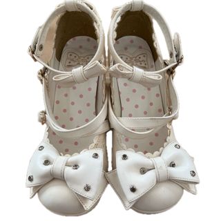Angelic Pretty(靴/シューズ ・ ホワイト/白色系)のフリマ Angelic Pretty(靴/シューズ ・ ホワイト/白色系)のフリマ