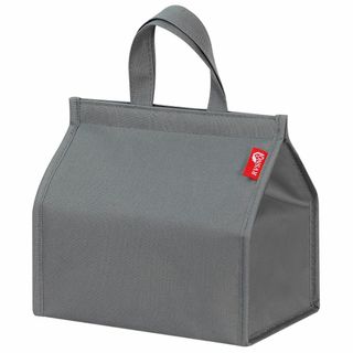【色:グレー】RVSNQ ランチバッグ 保冷バッグ 小型 お弁当バッグ 持ち手つ(弁当用品)