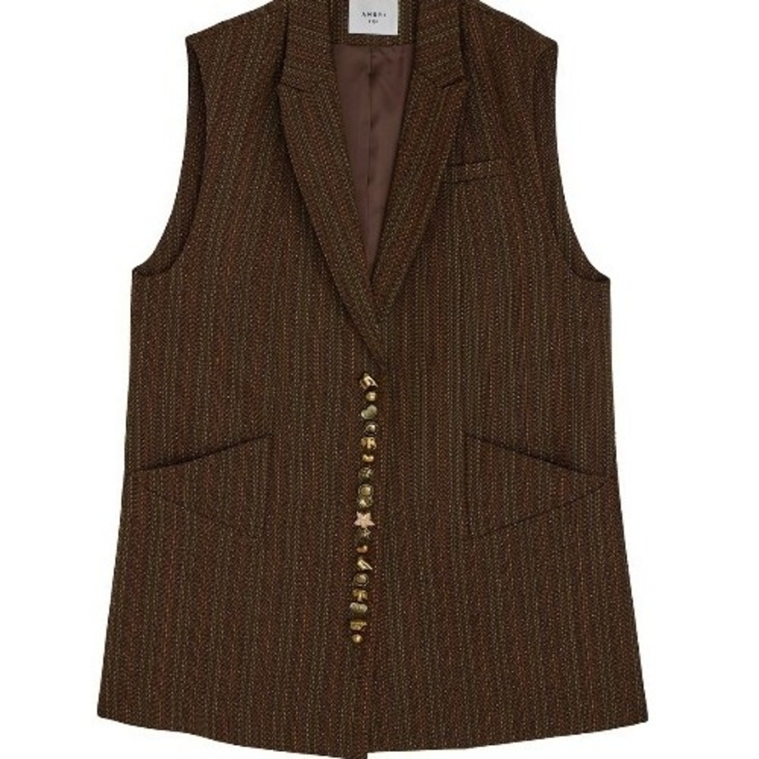 AmeriVINTAGE UND MANY MOTIF BUTTON VEST AmeriVINTAGE UND MANY MOTIF BUTTON VEST