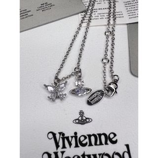 ヴィヴィアンウエストウッド(Vivienne Westwood)のヴィヴィアンウエストウッド  オーブ  蝶 ネックレス (ネックレス)