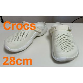 クロックス(crocs)のクロックス ライトライド ホワイト 28cm(m10w12)(サンダル)