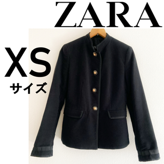 ZARA - ザラ manteco ショートコート Pコート ウール XS 紺 ZARA - ザラ manteco ショートコート Pコート ウール XS 紺