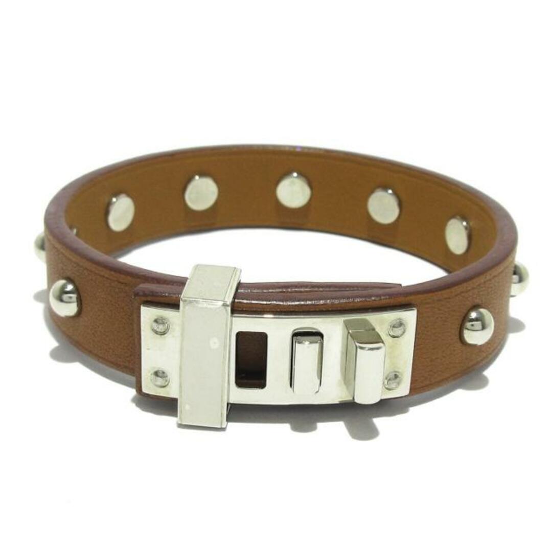 HERMES(エルメス) ブレスレット美品 ミニドッグ レザー ブラウン HERMES(エルメス) ブレスレット美品 ミニドッグ レザー ブラウン