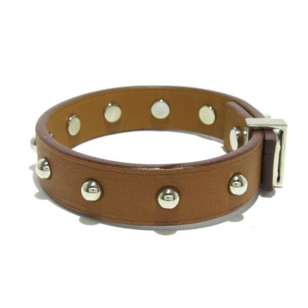 HERMES(エルメス) ブレスレット美品 ミニドッグ レザー ブラウン HERMES(エルメス) ブレスレット美品 ミニドッグ レザー ブラウン