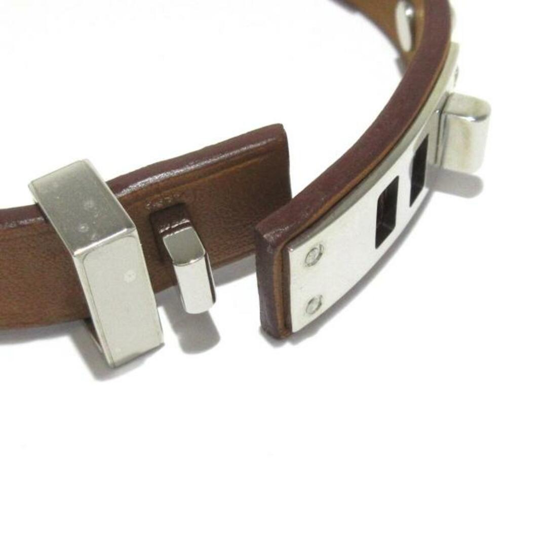 HERMES(エルメス) ブレスレット美品 ミニドッグ レザー ブラウン HERMES(エルメス) ブレスレット美品 ミニドッグ レザー ブラウン