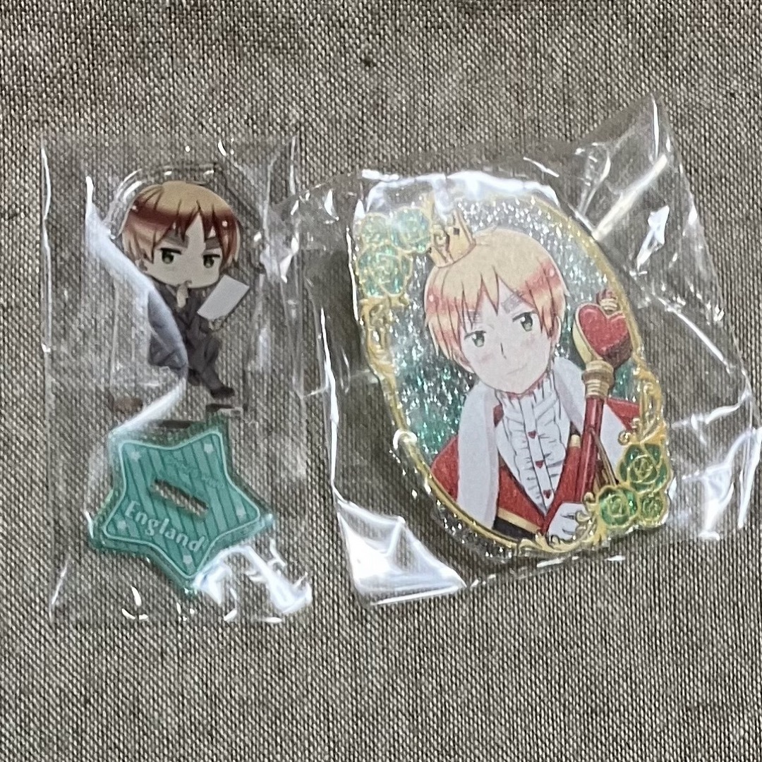 ヘタリア イギリス アクリルバッジ&アクリルスタンド アクスタ バッジ エンタメ/ホビーのアニメグッズ(バッジ/ピンバッジ)の商品写真