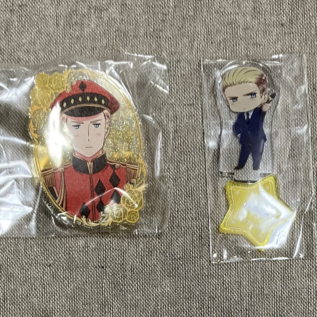 ヘタリア ドイツ アクリルバッジ&アクリルスタンド アクスタ バッジ エンタメ/ホビーのおもちゃ/ぬいぐるみ(キャラクターグッズ)の商品写真