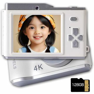 デジカメ 4Kデジタルカメラ コンパクトカメラ 前後のダブルセルフィーで 30F(コンパクトデジタルカメラ)